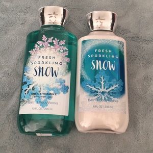 Bath and body works fresh sparkling snow